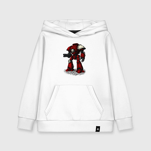 Детская толстовка-худи Боевой титан империи / Белый – фото 1