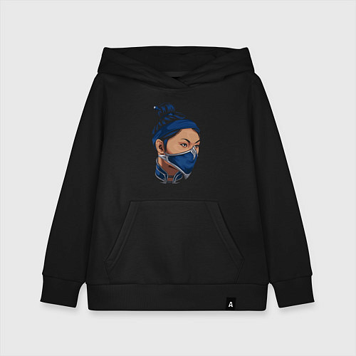 Детская толстовка-худи Kitana / Черный – фото 1
