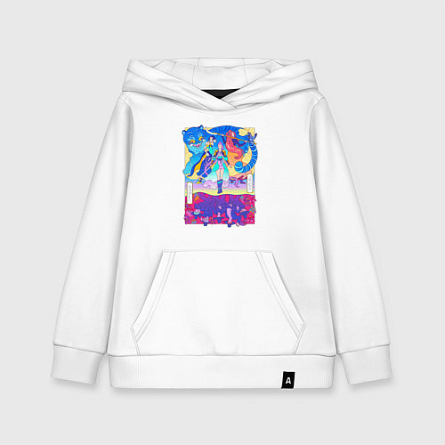 Детская толстовка-худи KPop Demon Hunters and Saja Boys / Белый – фото 1