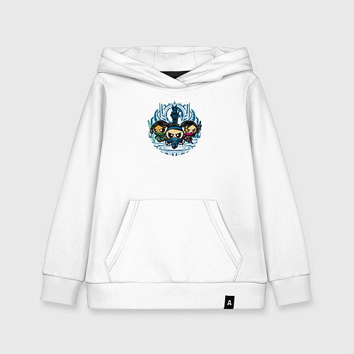 Детская толстовка-худи Малыши бойцы / Белый – фото 1