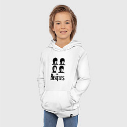 Толстовка детская хлопковая Beatles исполнители, цвет: белый — фото 2