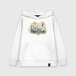 Толстовка детская хлопковая Туаль де Жуи лиса, цвет: белый