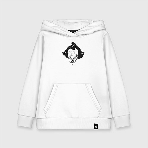 Детская толстовка-худи Лицо Пеннивайза / Белый – фото 1