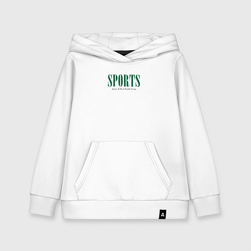 Детская толстовка-худи Sporty Rich Health Group / Белый – фото 1