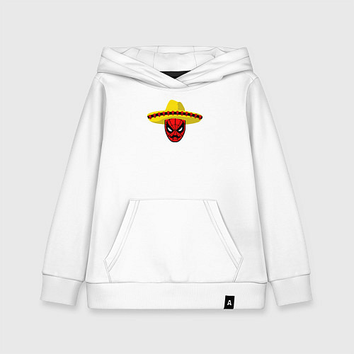 Детская толстовка-худи Мексиканский человек-паук / Белый – фото 1