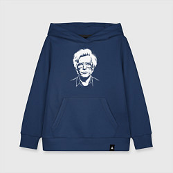 Толстовка детская хлопковая Энди Уорхол в стиле нью-скул, цвет: тёмно-синий
