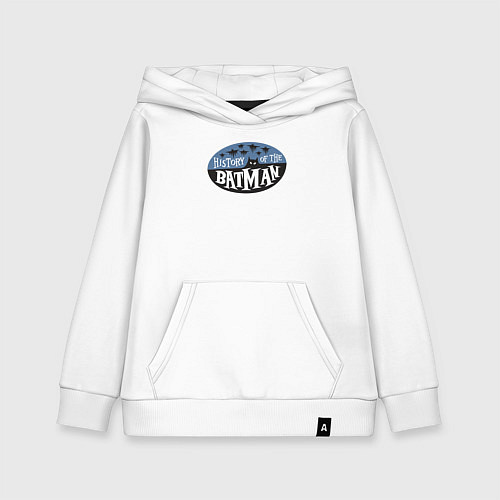 Детская толстовка-худи История Бэтмена / Белый – фото 1