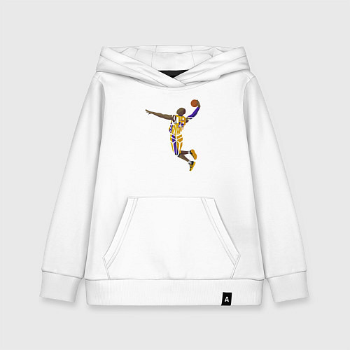 Детская толстовка-худи Kobe Bryant dunker / Белый – фото 1