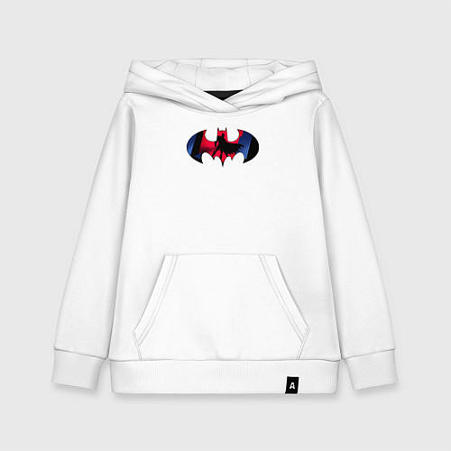 Детская толстовка-худи Batman knight / Белый – фото 1