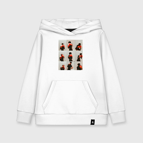 Детская толстовка-худи Боксер фотографии / Белый – фото 1