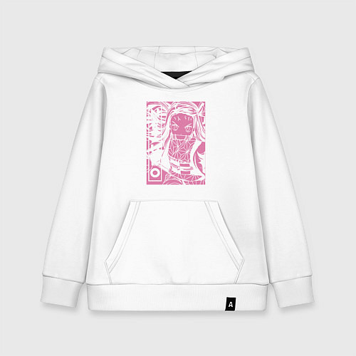 Детская толстовка-худи Клинок рассекающий демонов Nezuko бой / Белый – фото 1