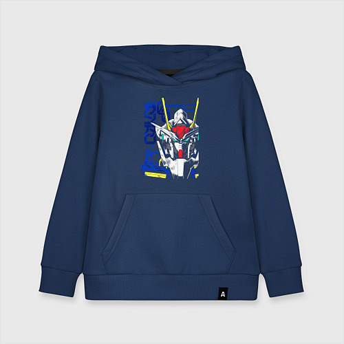 Детская толстовка-худи Гандаму робот / Тёмно-синий – фото 1