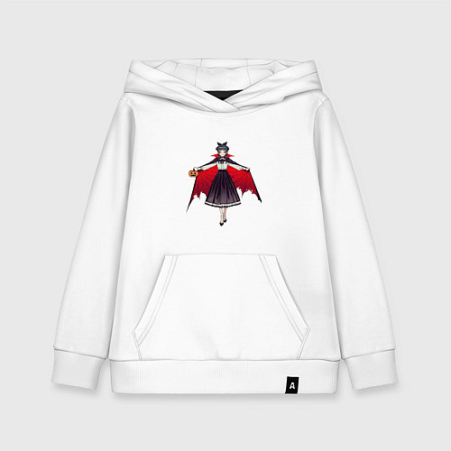 Детская толстовка-худи МаоМао на Хэллоуин - Монолог Фармацевта / Белый – фото 1