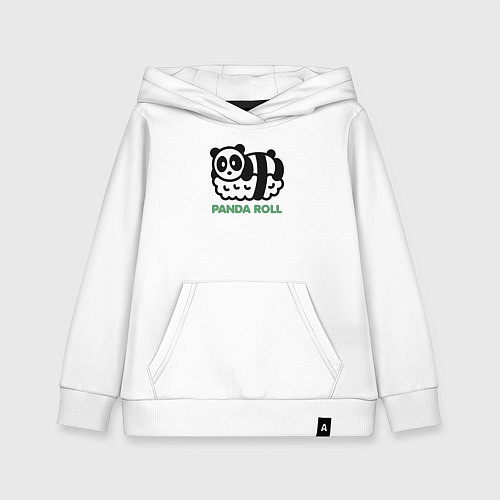 Детская толстовка-худи Panda roll / Белый – фото 1