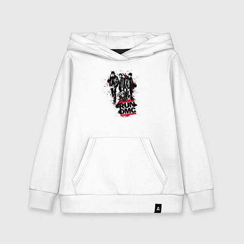 Детская толстовка-худи Run - DMC / Белый – фото 1
