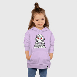 Толстовка детская хлопковая HC Anaheim Ducks, цвет: лаванда — фото 2