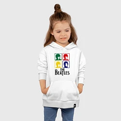 Толстовка детская хлопковая The Beatles: Colors, цвет: белый — фото 2