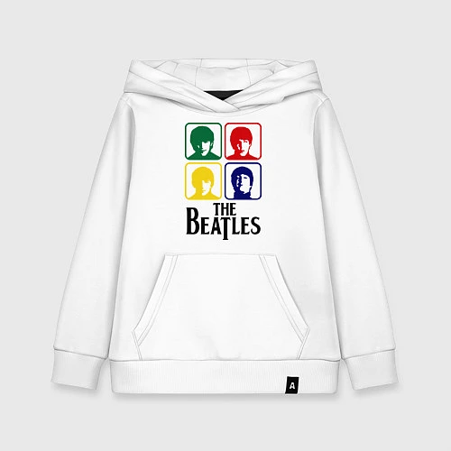 Детская толстовка-худи The Beatles: Colors / Белый – фото 1