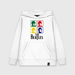 Толстовка детская хлопковая The Beatles: Colors, цвет: белый