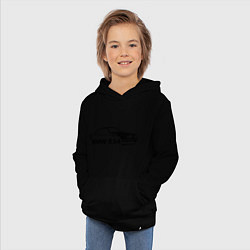 Толстовка детская хлопковая E34, цвет: черный — фото 2