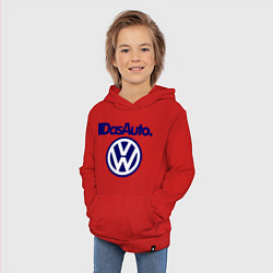 Толстовка детская хлопковая Volkswagen Das Auto, цвет: красный — фото 2