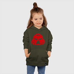Толстовка детская хлопковая Шлем Космодесанта, цвет: хаки — фото 2