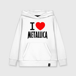 Детская толстовка-худи I love Metallica