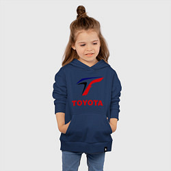 Толстовка детская хлопковая Тойота, цвет: тёмно-синий — фото 2