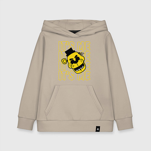 Детская толстовка-худи It's me Freddy / Миндальный – фото 1