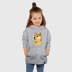Толстовка детская хлопковая Doge, цвет: меланж — фото 2