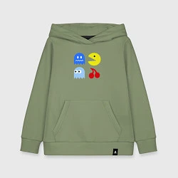 Толстовка детская хлопковая Pac-Man Pack, цвет: авокадо