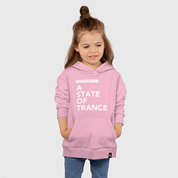 Толстовка детская хлопковая Together in A State of Trance, цвет: светло-розовый — фото 2