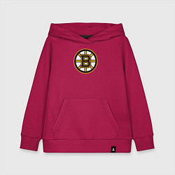 Толстовка детская хлопковая Boston Bruins, цвет: маджента