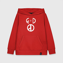 Толстовка детская хлопковая G Dragon, цвет: красный