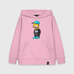 Толстовка детская хлопковая Bart Just Us, цвет: светло-розовый