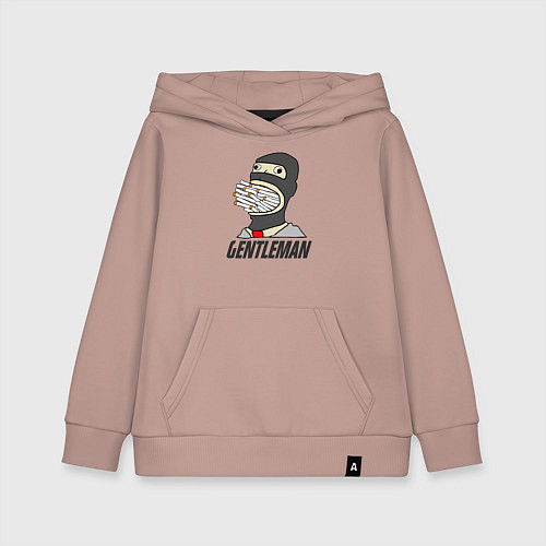 Детская толстовка-худи Gentleman / Пыльно-розовый – фото 1