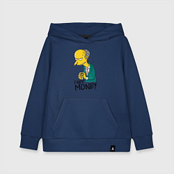 Детская толстовка-худи Mr. Burns: I get money