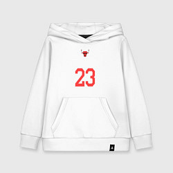 Толстовка детская хлопковая Jordan 23, цвет: белый