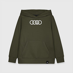 Толстовка детская хлопковая AUDI VW, цвет: хаки