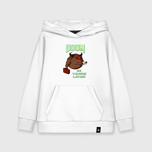 Детская толстовка-худи DOOM: 20 Years Later / Белый – фото 1