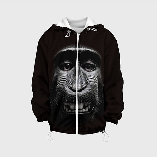 Детская куртка Улыбка обезьяны / 3D-Белый – фото 1