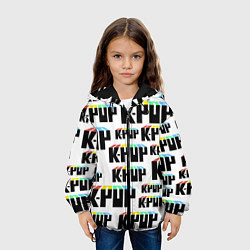 Куртка с капюшоном детская K-pop Pattern, цвет: 3D-черный — фото 2
