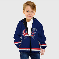 Куртка с капюшоном детская Columbus Blue Jackets цвета 3D-черный — фото 2