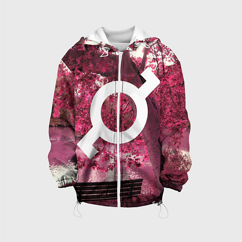 Детская куртка 30 STM: Pink Glyph / 3D-Белый – фото 1