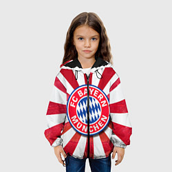 Куртка с капюшоном детская FC Bayern, цвет: 3D-черный — фото 2