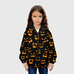 Куртка с капюшоном детская Хэллуин 6, цвет: 3D-черный — фото 2