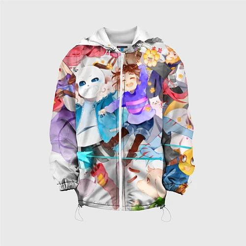 Детская куртка Герои подземелья / 3D-Белый – фото 1