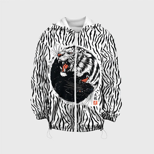 Детская куртка Yin Yang Tigers / 3D-Белый – фото 1