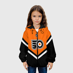 Куртка с капюшоном детская NHL: Philadelphia Flyers, цвет: 3D-черный — фото 2