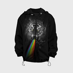 Куртка с капюшоном детская Космический тигр, цвет: 3D-черный
